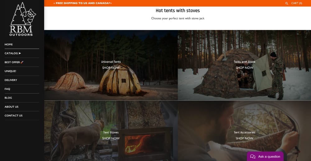 Интернет-магазин на shopify