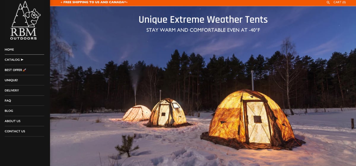 Интернет-магазин палаток