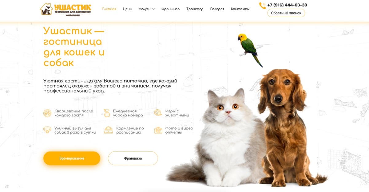 Гостиница для кошек и собак